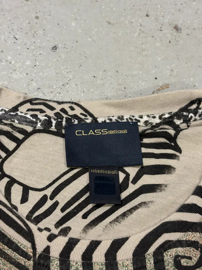 2000s Roberto Cavalli Monster Grey T-Shirt ZDduTGQ 7