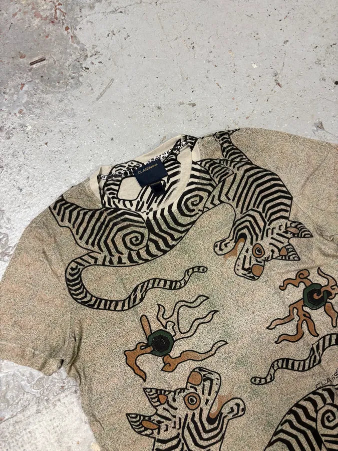 2000s Roberto Cavalli Monster Grey T-Shirt ZDduTGQ 4