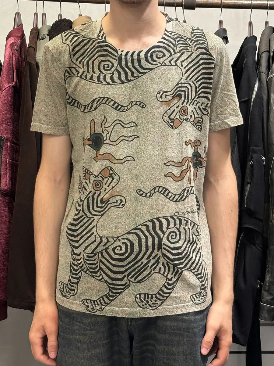 2000s Roberto Cavalli Monster Grey T-Shirt ZDduTGQ 1