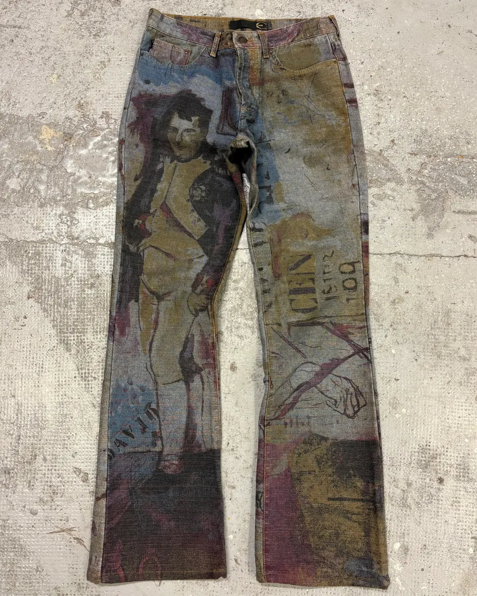 2000s Cavalli Napoleon Denim Jeans jBjwfWU 0