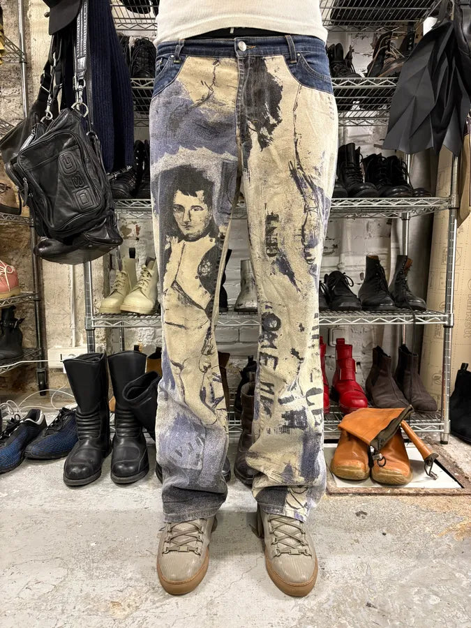 2000s Cavalli Napoleon Dynasty Straight Pants (S/M) tThbEgE 1