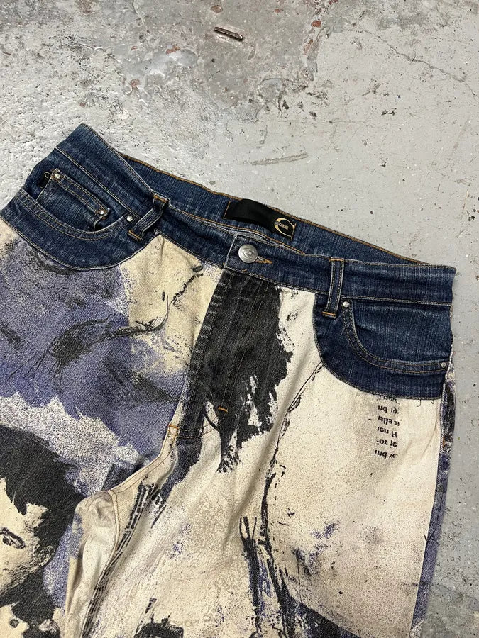 2000s Cavalli Napoleon Dynasty Straight Pants (S/M) tThbEgE 5