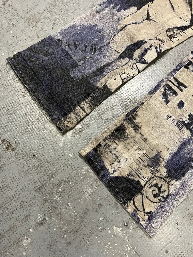 2000s Cavalli Napoleon Dynasty Straight Pants (S/M) tThbEgE 6