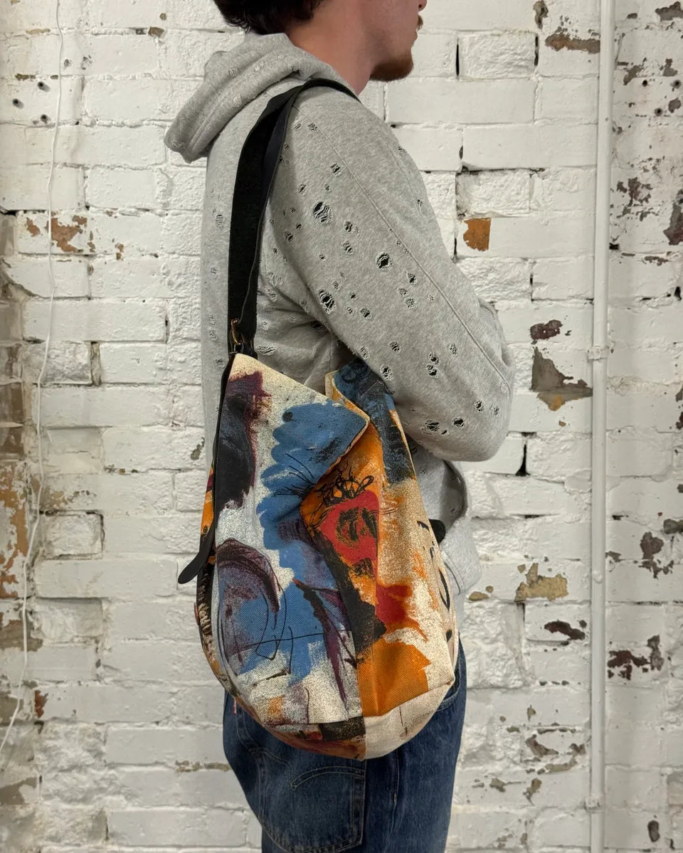 2000s Cavalli Napoleon Painting Abstract Tote Bag IeDWdTS 1