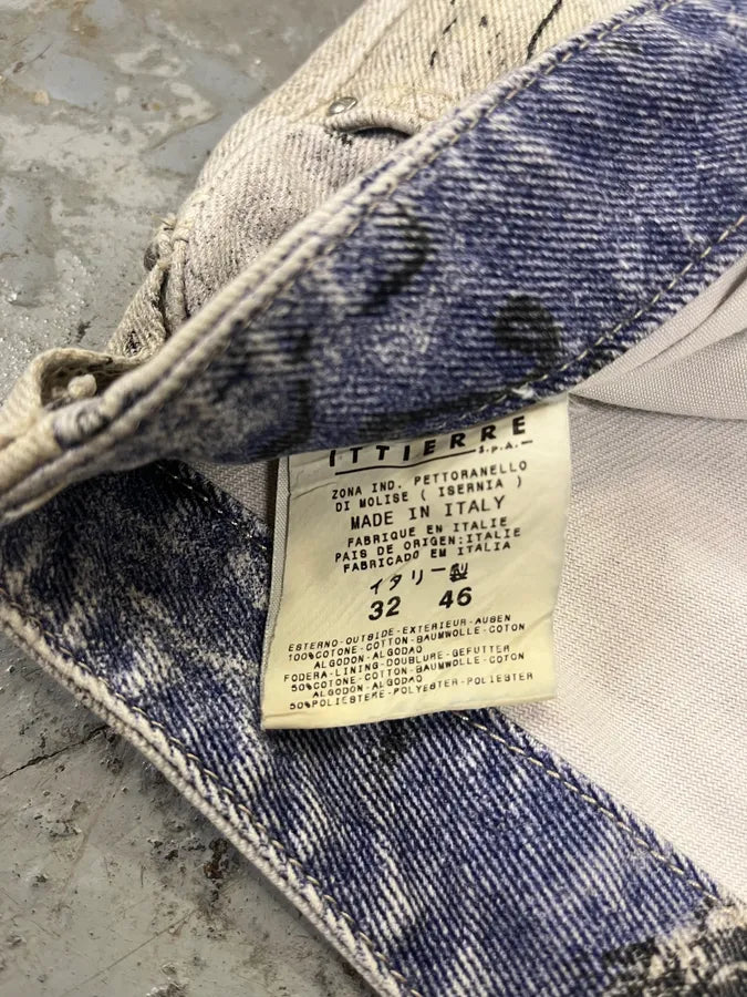 2000s Cavalli Napoleon White & Blue Pants dJJRyem 8