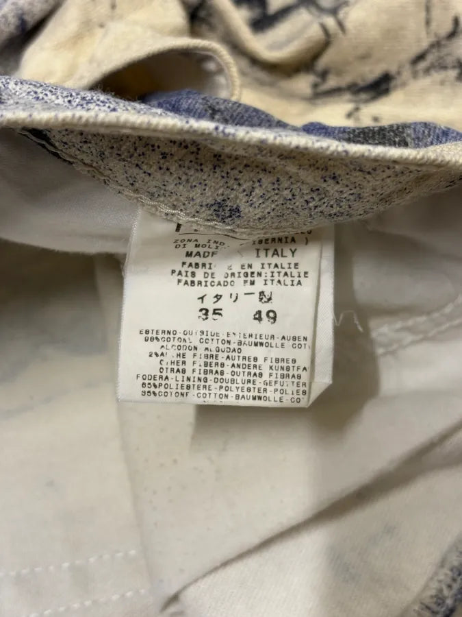 2000s Cavalli Napoleon White & Navy Pants XOGSYfx 10