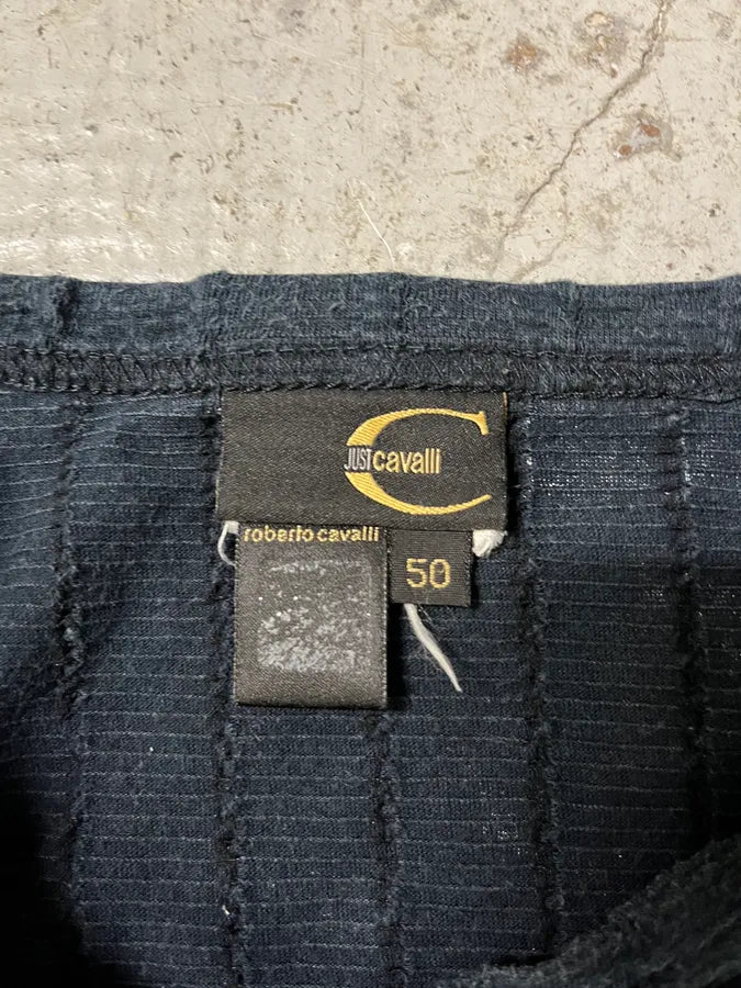 2000s Cavalli Navy & White Signature Zebra Longsleeves (S) fQrPinx 7