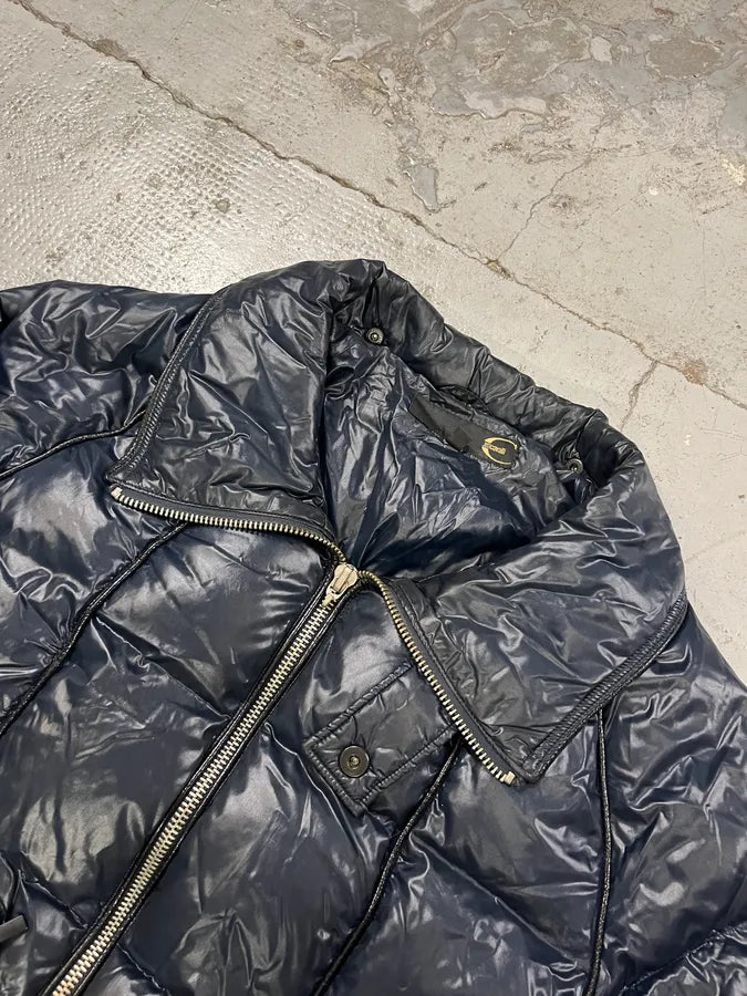 2000s Cavalli Navy Nylon British Cozy Puffer Jacket jLTafei 4