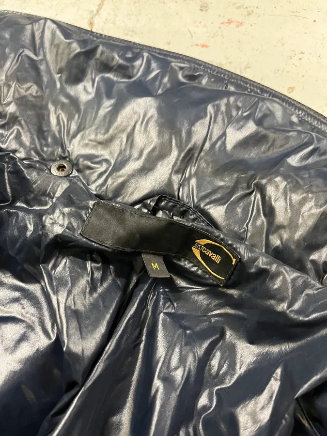 2000s Cavalli Navy Nylon British Cozy Puffer Jacket jLTafei 7