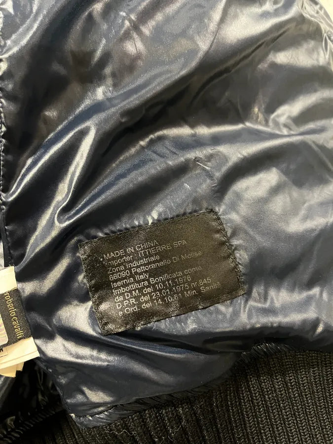 2000s Cavalli Navy Nylon British Cozy Puffer Jacket jLTafei 9