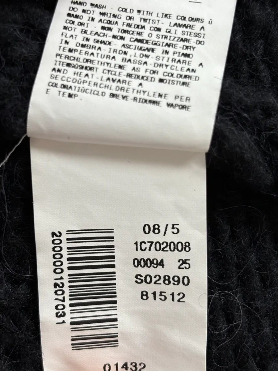 AW2008 Cavalli Navy Wool Alpaca Asymmetrical Sweater jtazgrr 10