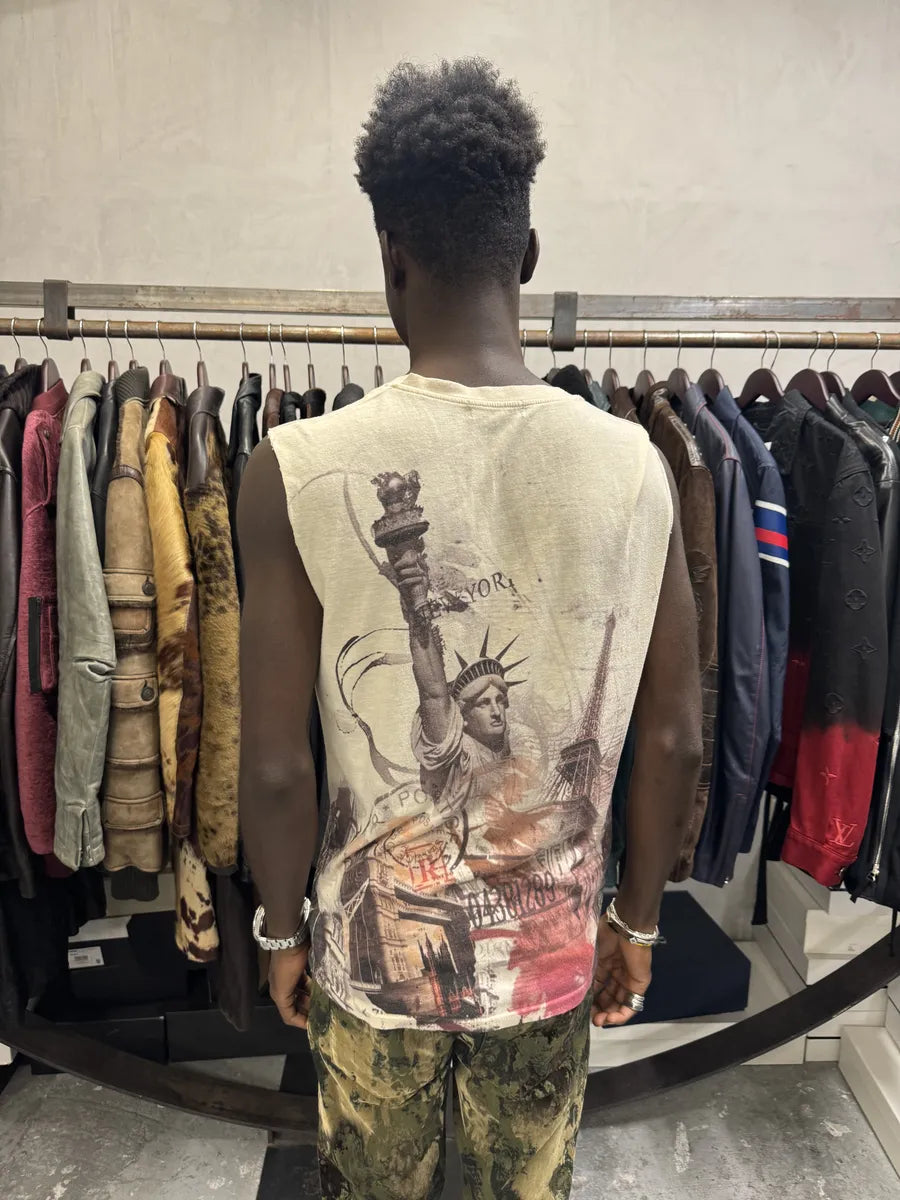 2000s Cavalli New York Paris Tank Top MEjnGFb 1