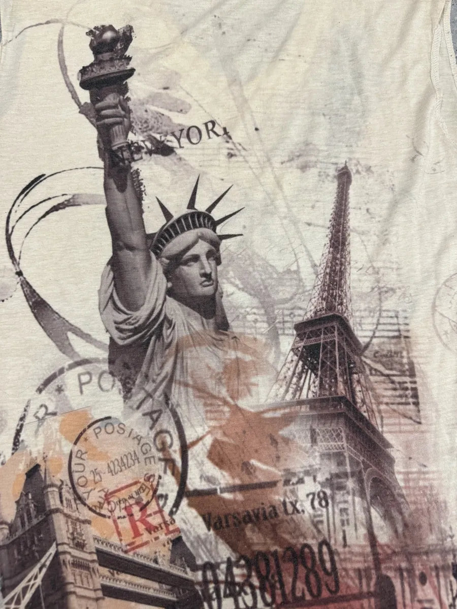 2000s Cavalli New York Paris Tank Top MEjnGFb 4