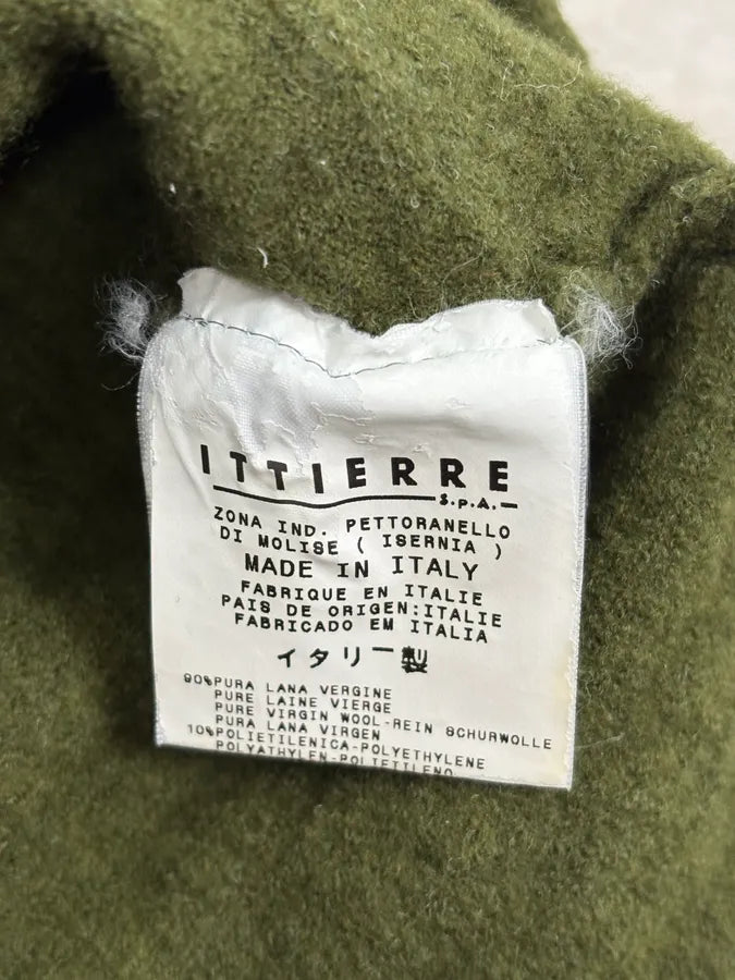 2000s Cavalli Olive Textured Wave Wool Sweater XxJfPfs 9