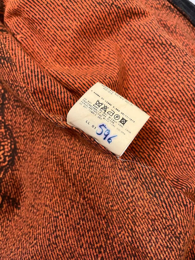 2000s Cavalli Orange Faded Sunset Denim Jacket DAsJKsn 10