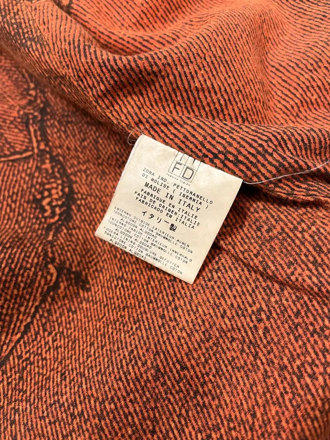2000s Cavalli Orange Faded Sunset Denim Jacket DAsJKsn 9