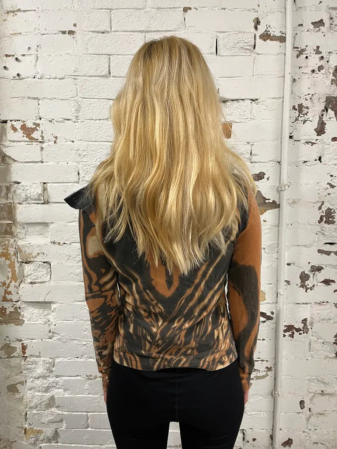 SS2002 Cavalli Orange Lava Hallucination Longsleeve T-Shirt KMObKfb 2