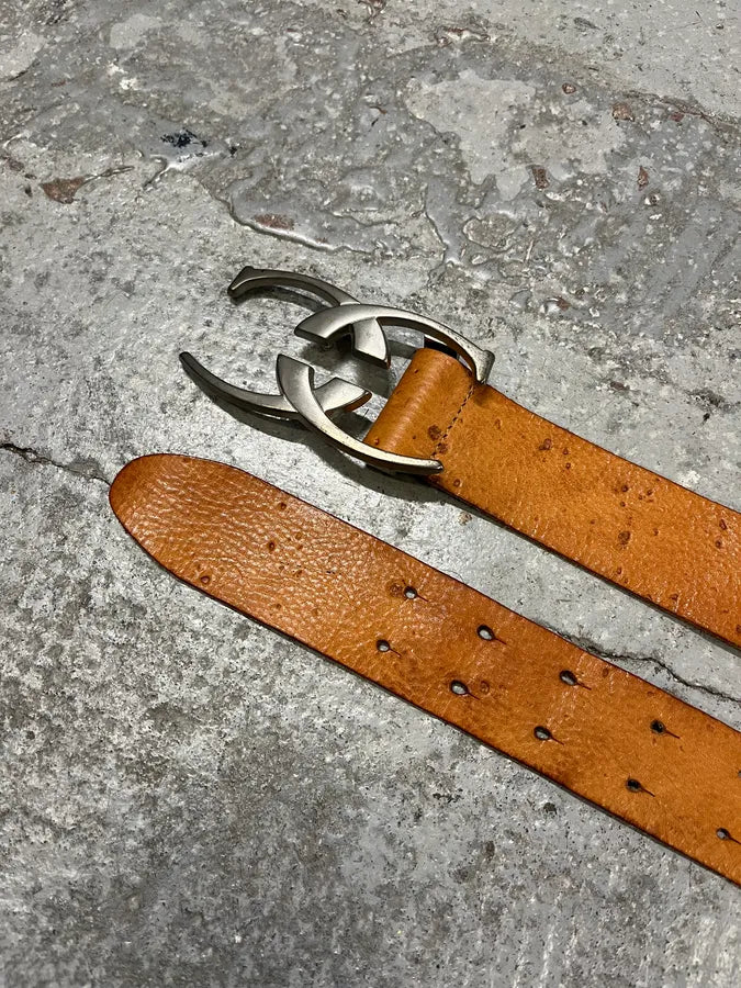 2000s Cavalli Orange Leather Belt QNCAUzF 4