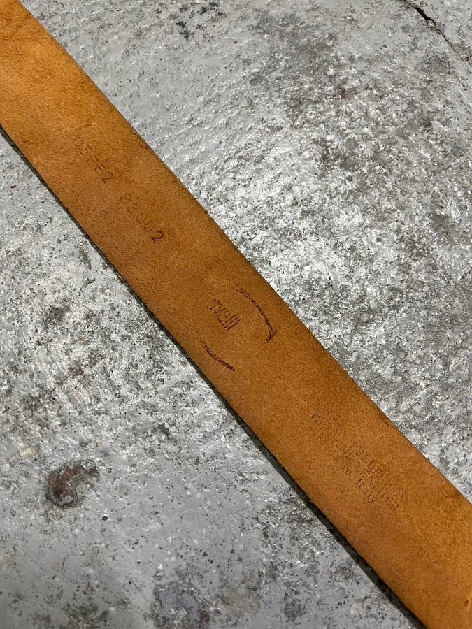 2000s Cavalli Orange Leather Belt QNCAUzF 8