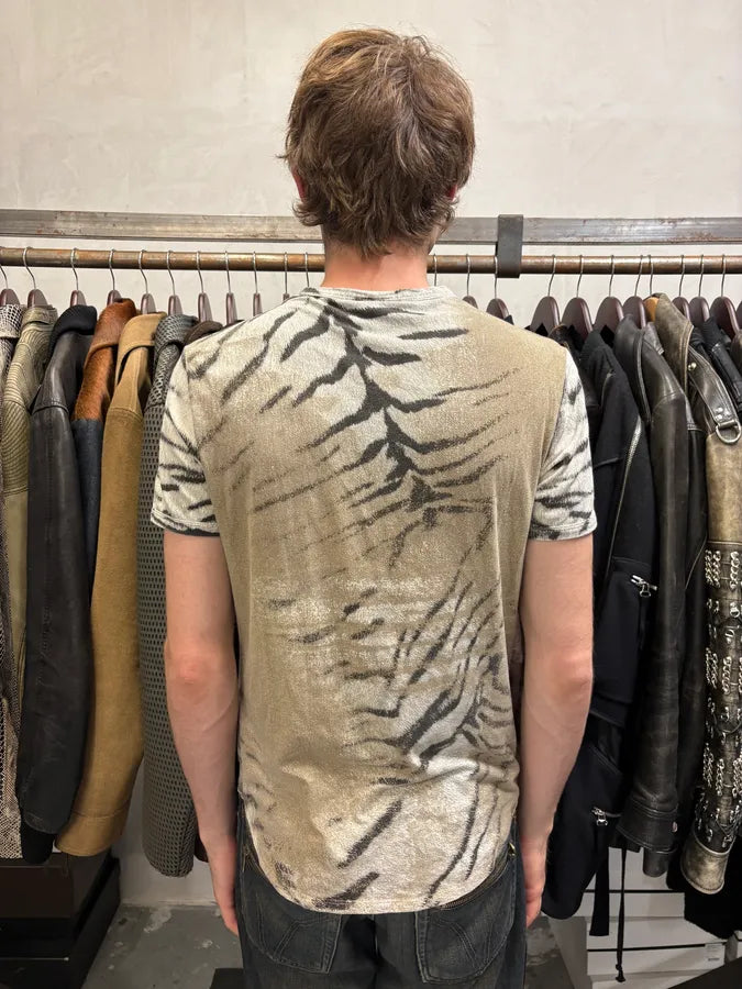 2000s Cavalli Original Zebra T-Shirt EheEDQb 2