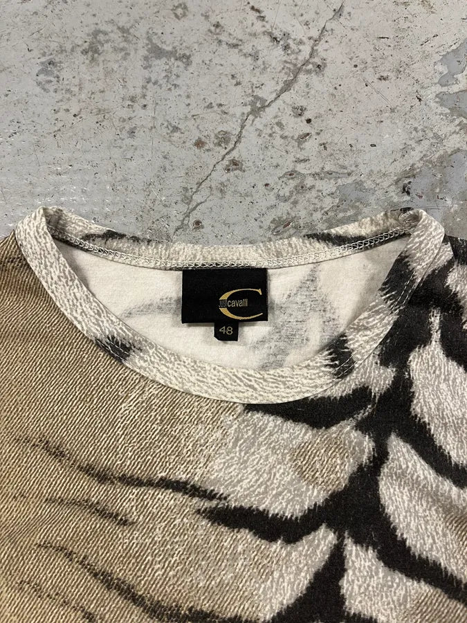2000s Cavalli Original Zebra T-Shirt EheEDQb 4