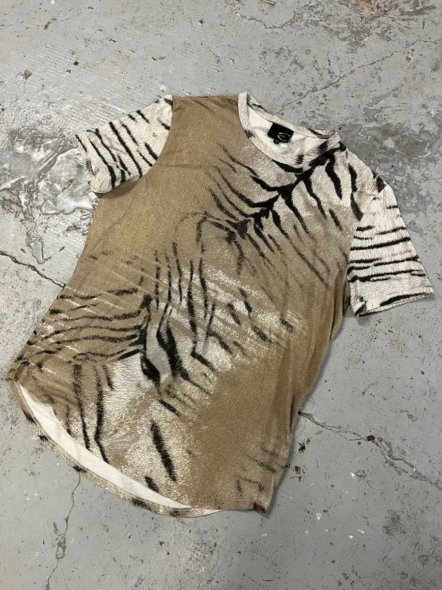 2000s Cavalli Original Zebra T-Shirt EheEDQb 5