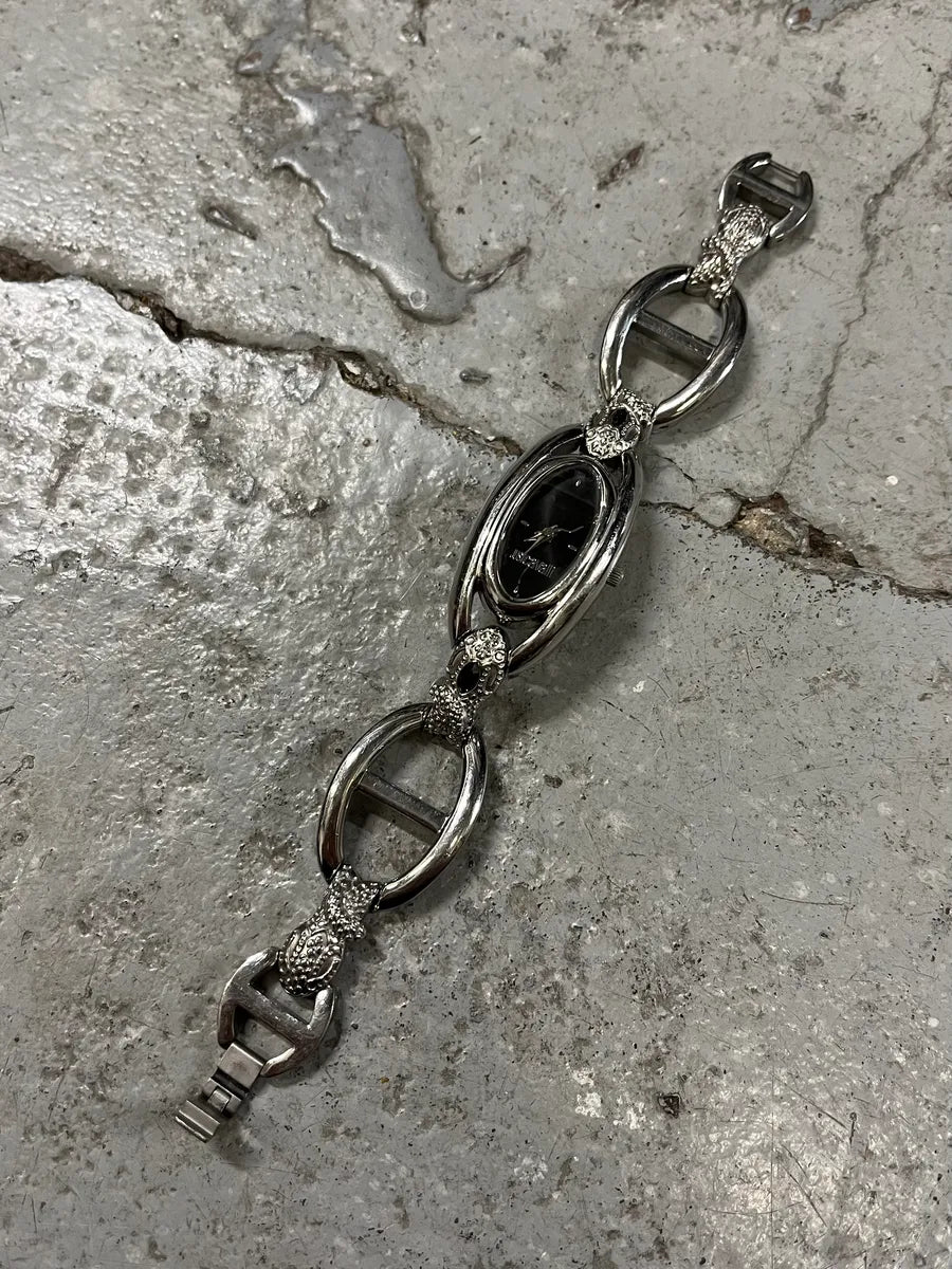 2000s Cavalli Ornament Chain Linked Watch xVPcwTl 0