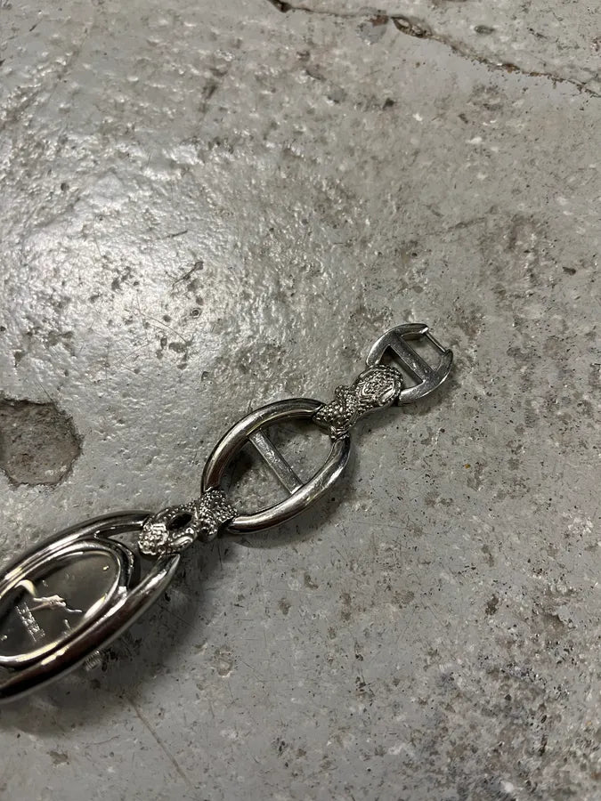 2000s Cavalli Ornament Chain Linked Watch xVPcwTl 6