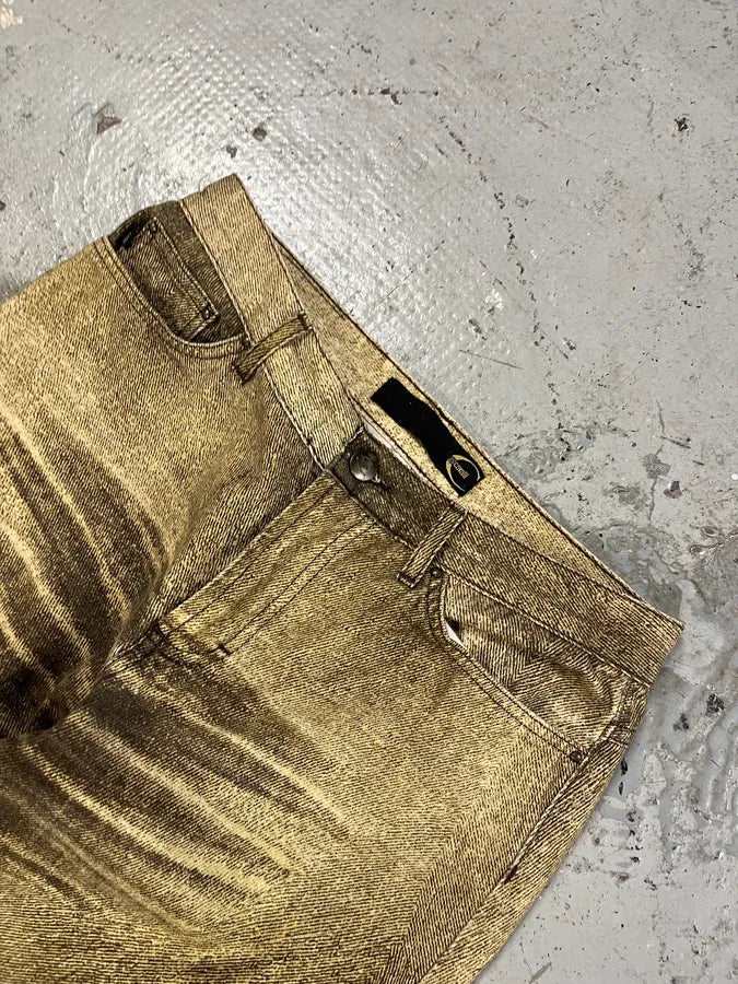 2000s Cavalli Overprint Beige Dyed Pants LVMsttR 5
