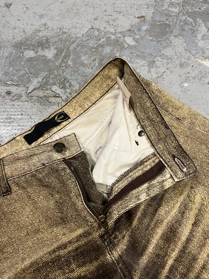 2000s Cavalli Overprint Beige Dyed Pants LVMsttR 9