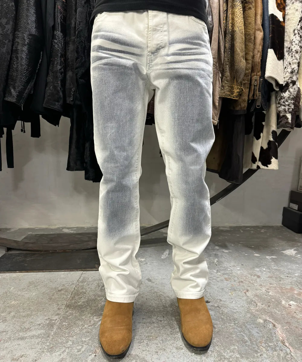 2000s Cavalli Overprint Blue Snow Dyed Pants (M) suRTwGP 1