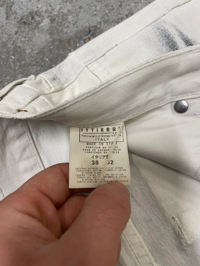 2000s Cavalli Overprint Blue Snow Dyed Pants (M) suRTwGP 12