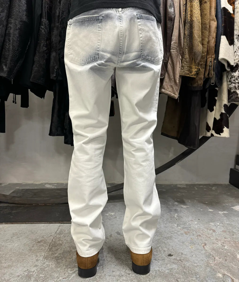 2000s Cavalli Overprint Blue Snow Dyed Pants (M) suRTwGP 3