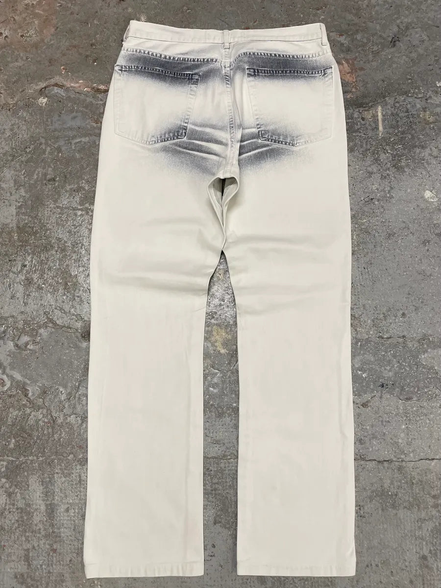 2000s Cavalli Overprint Blue Snow Dyed Pants (M) suRTwGP 6
