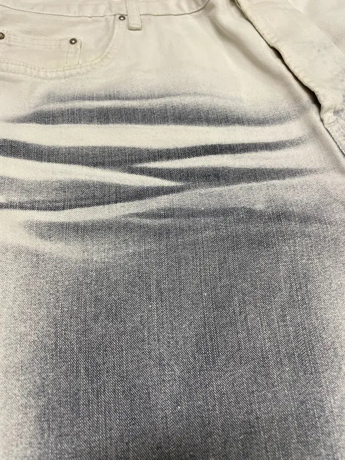 2000s Cavalli Overprint Blue Snow Dyed Pants (M) suRTwGP 7