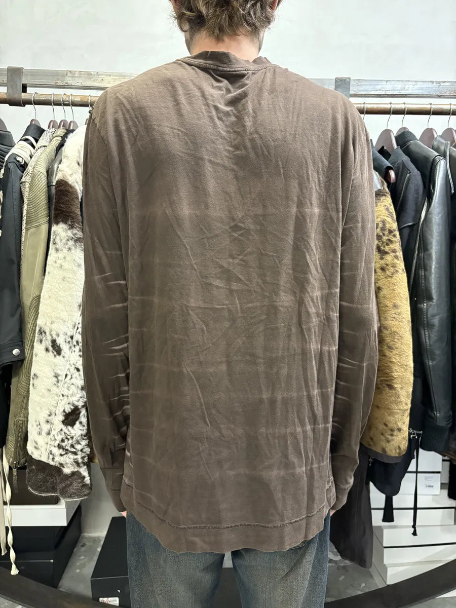 2000s Cavalli Overprint Brown Faded Longsleeves BcjUcdv 3