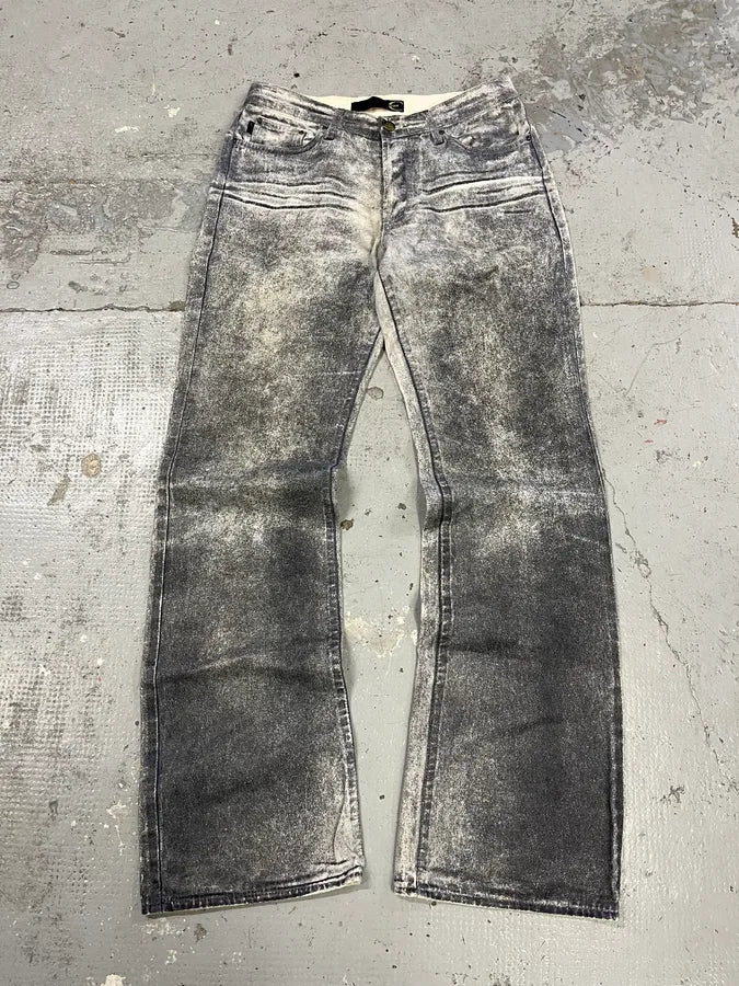 2000s Cavalli Overprint Faded Grey Pants Bculjbf 0