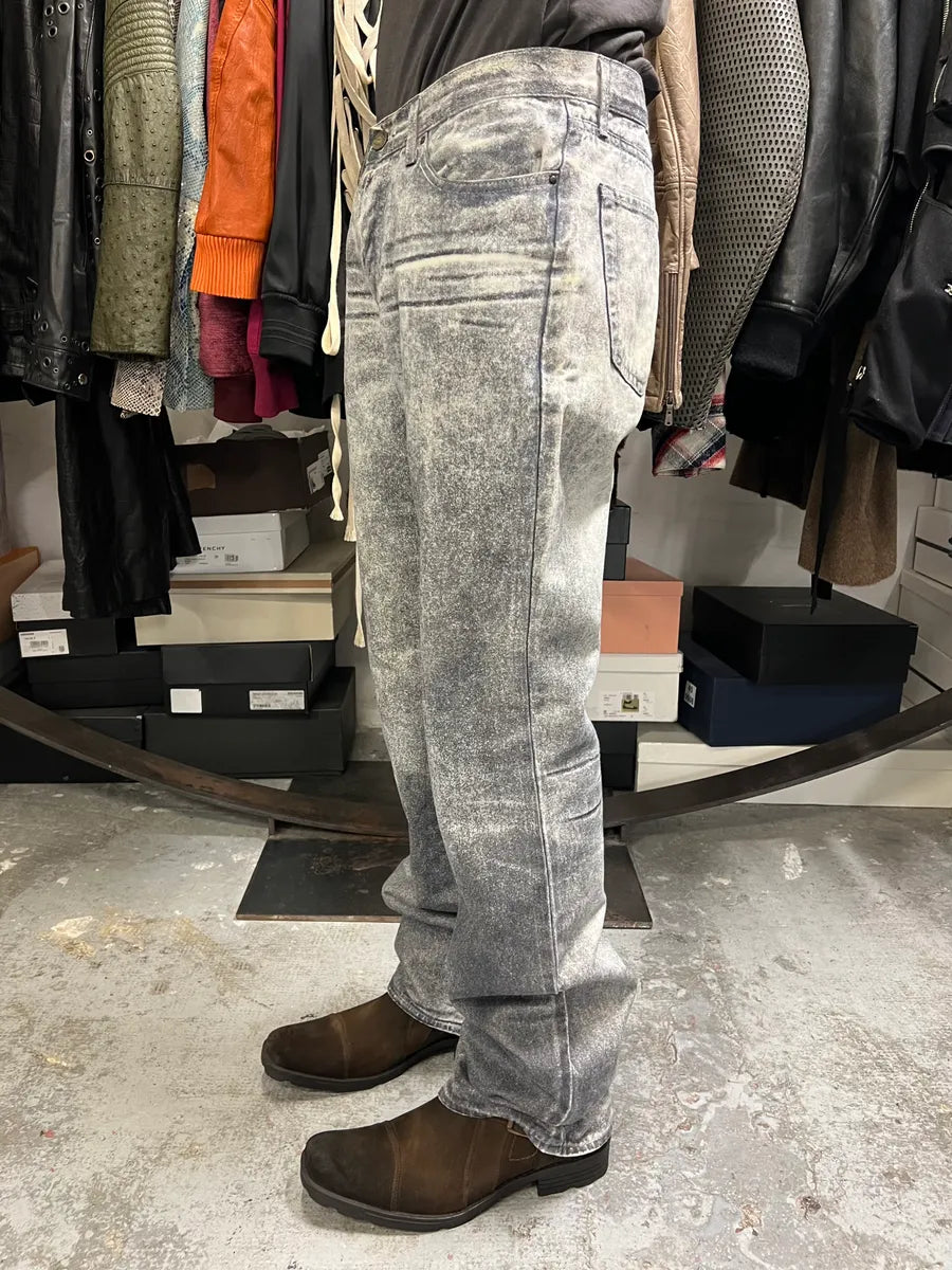 2000s Cavalli Overprint Faded Grey Pants Bculjbf 3