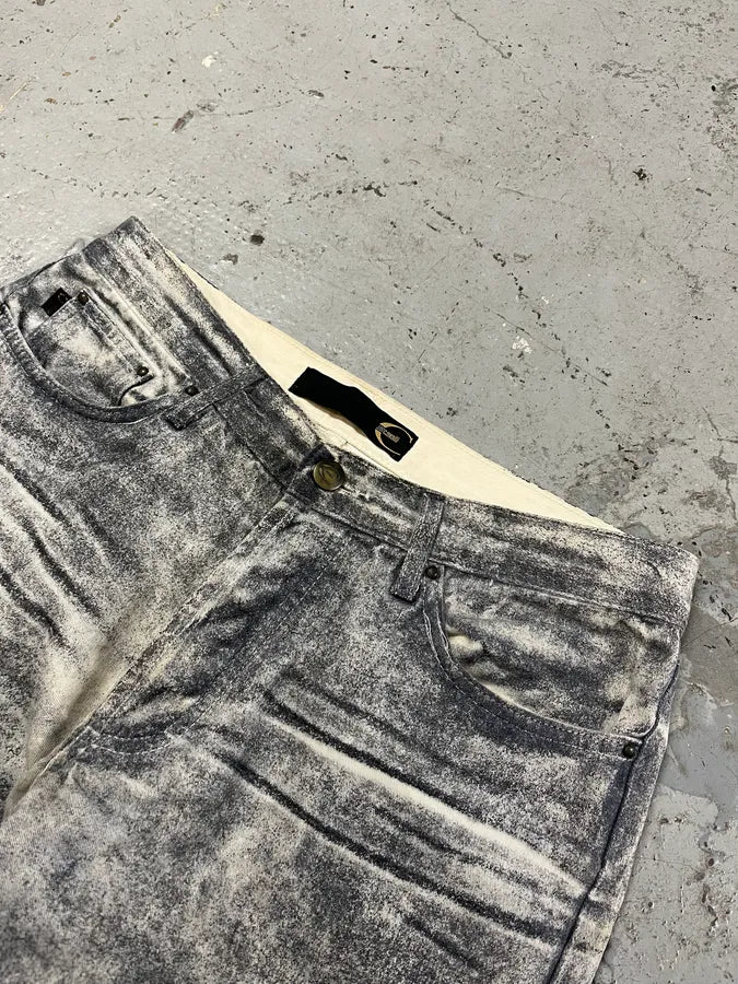 2000s Cavalli Overprint Faded Grey Pants Bculjbf 5