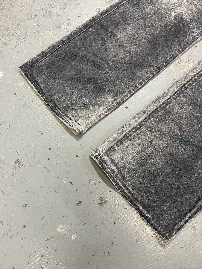 2000s Cavalli Overprint Faded Grey Pants Bculjbf 6