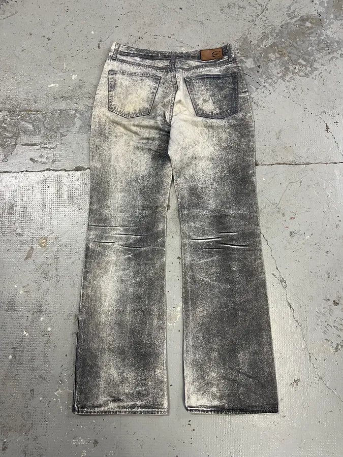 2000s Cavalli Overprint Faded Grey Pants Bculjbf 7