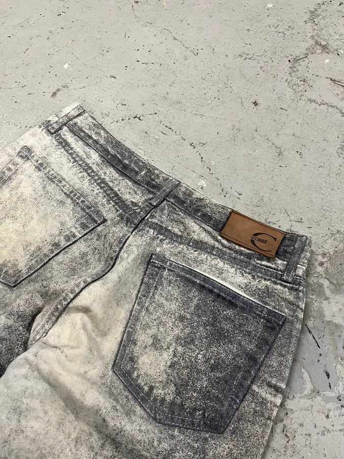 2000s Cavalli Overprint Faded Grey Pants Bculjbf 8