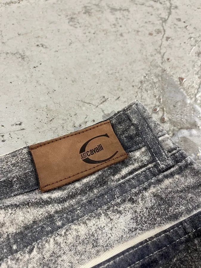 2000s Cavalli Overprint Faded Grey Pants Bculjbf 9