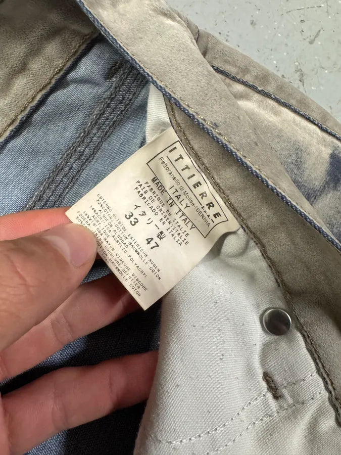 2000s Cavalli Overprint Veltvet Grey Pants (S) cWoJIRM 2