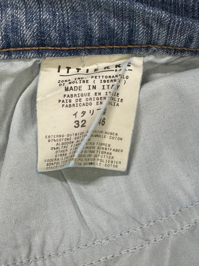 SS2004 Cavalli Overprint Navy Denim Jeans aDbVpLd 10