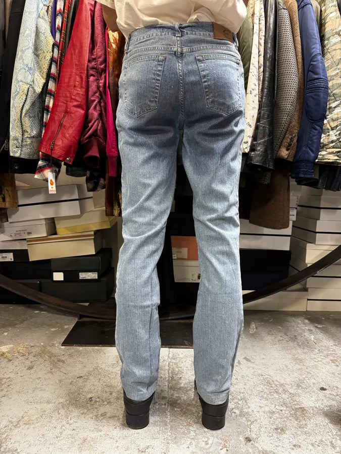 SS2004 Cavalli Overprint Navy Denim Jeans aDbVpLd 2