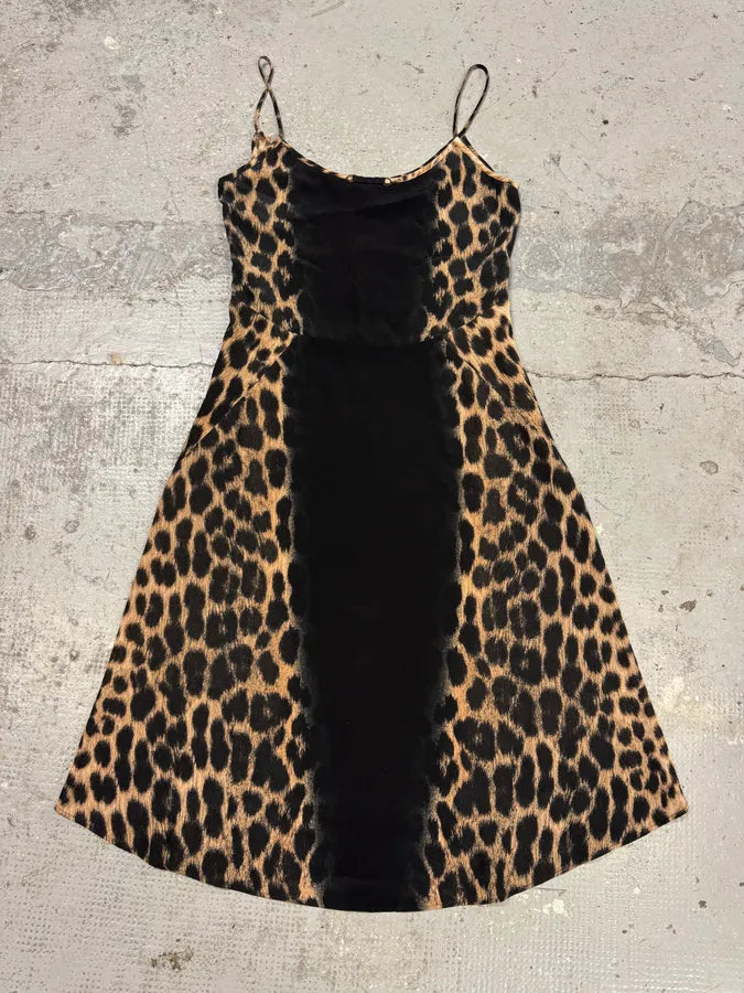 2000s Cavalli Panther Black Dress (M) bQymYZx 1