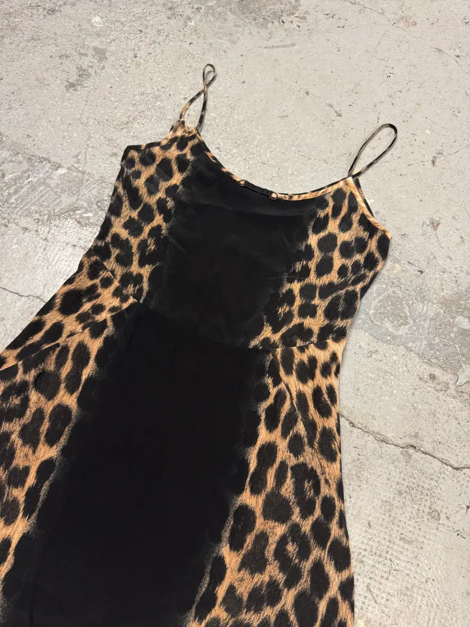 2000s Cavalli Panther Black Dress (M) bQymYZx 2