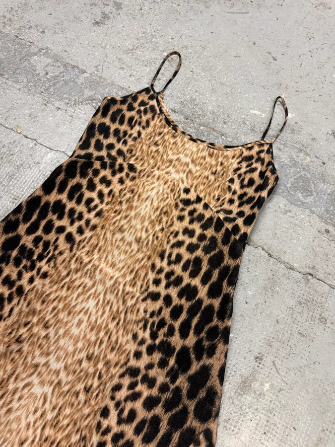 2000s Cavalli Panther Black Dress (M) bQymYZx 3