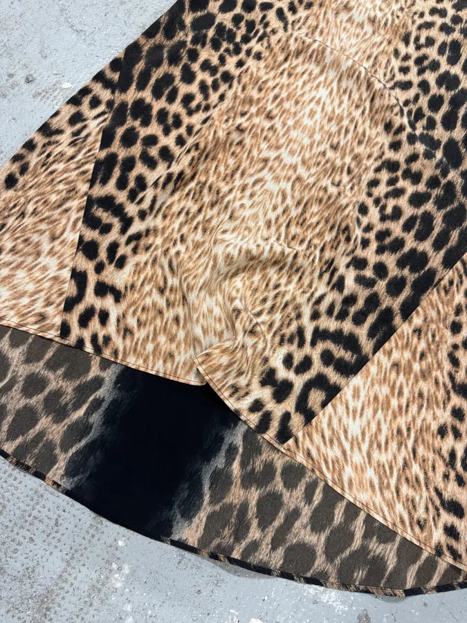 2000s Cavalli Panther Black Dress (M) bQymYZx 5